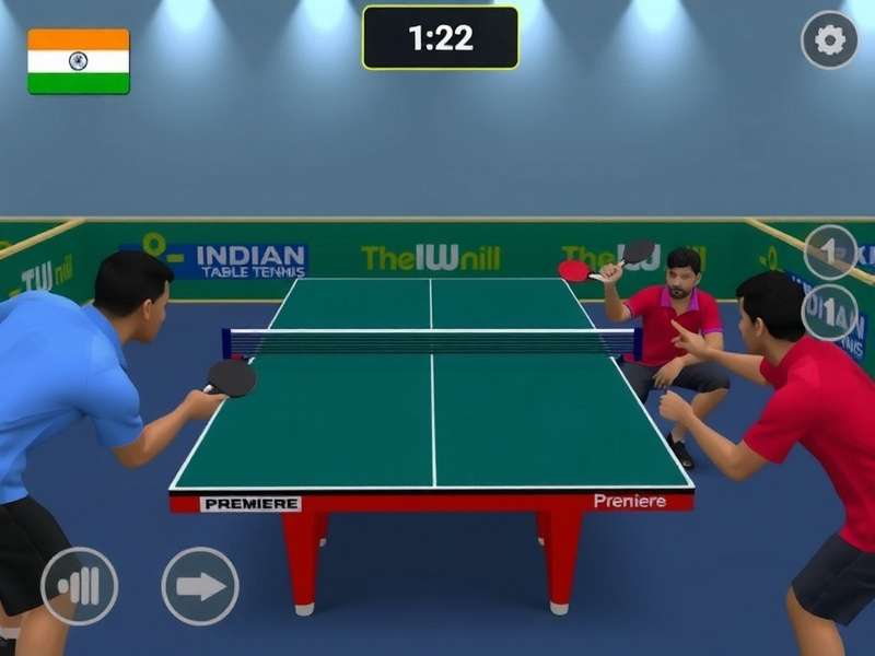 Indian Table Tennis Premiere Gameplay Indian Table Tennis Premiere gameplay screenshot with Indian players